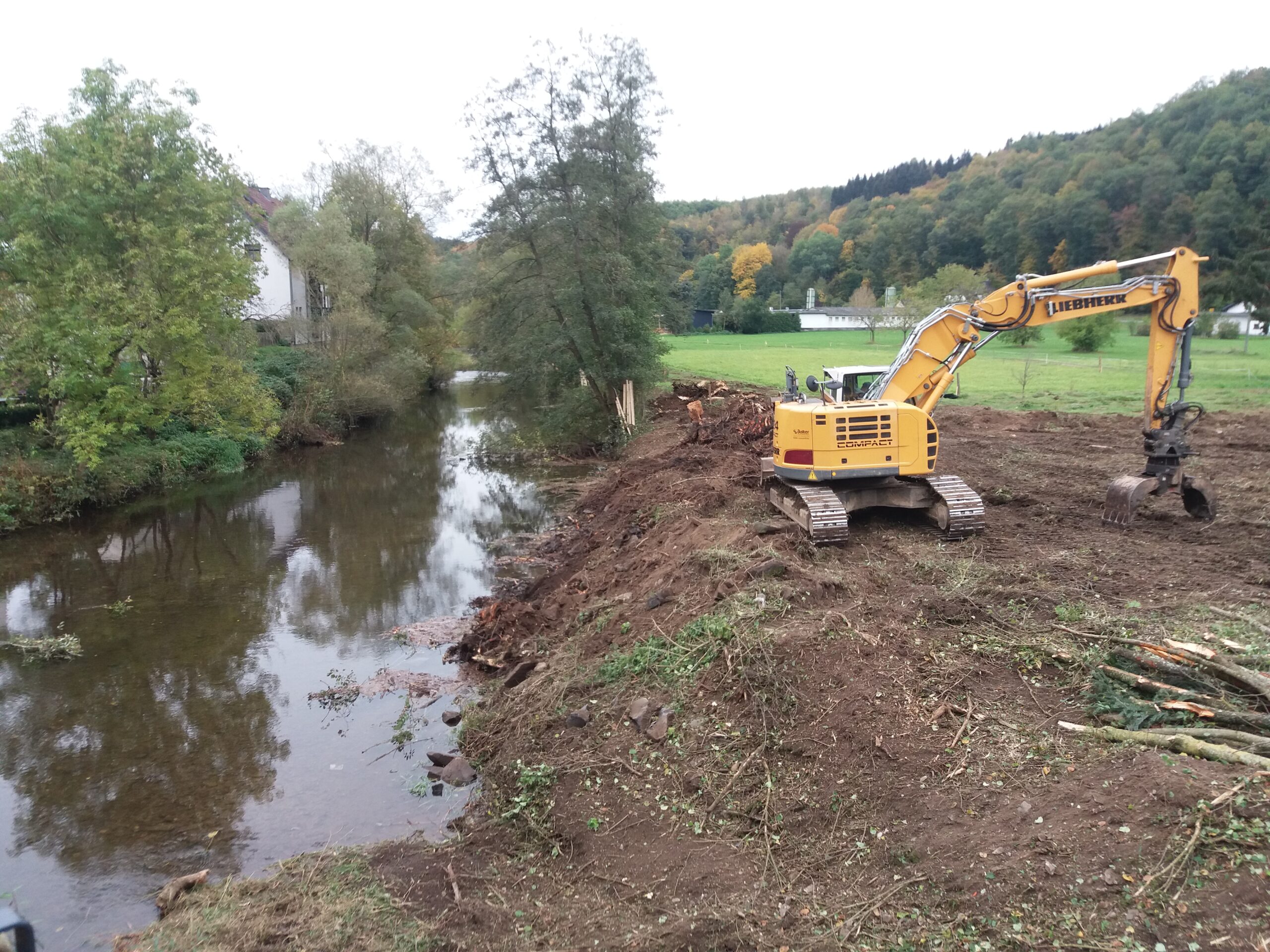 Baumaßnahmen zum Hochwasserschutz in Antweiler an der Ahr haben begonnen